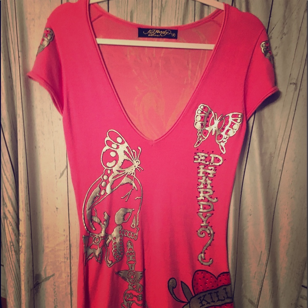 Ed Hardy Long Tunic-Size M